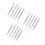15Pièces Pennes À Points Métalliques Double-Embout Usage Nail Art DIY 8