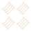 16Pièces Kit Mini Maison Bois Beige Pour Décor Sculpté Chinois 7