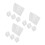12Pcs Weatherproof White PP Wall Socket Covers for Outdoor Protection 10