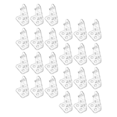 72Pcs Clear Plastic Blind Clips Pom Material Bottom Rail Hold Brackets 2