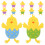 24Pcs Cute Cartoon Chick Felt Cutlery Sleeves Easter Holiday Tableware 1
