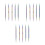 15Pièces Pennes À Points Métalliques Double-Embout Usage Nail Art DIY 4