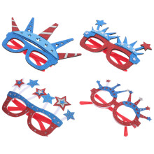 20Pcs Assorted Color Independence Day Sunglasses Party Cardboard Props