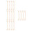 16Pièces Kit Mini Maison Bois Beige Pour Décor Sculpté Chinois 9