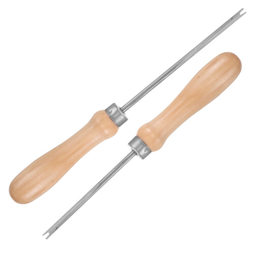 8Pièces Instrument Bourrage Coton Bois Pour Poupées 1