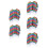 5Pièces Cape Halloween Enfant Polyester Style Mexicain 6