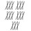 30Pcs Replacement Ski Pole Wrist Straps Nylon for Skiing and Trekking 7