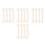 16Pièces Kit Mini Maison Bois Beige Pour Décor Sculpté Chinois 3
