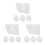 12Pcs Weatherproof White PP Wall Socket Covers for Outdoor Protection 7