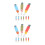 18Pièces Brosses Colorées Nettoyage Maison Polyvalentes 10