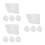 12Pcs Weatherproof White PP Wall Socket Covers for Outdoor Protection 6