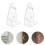 72Pcs Clear Plastic Blind Clips Pom Material Bottom Rail Hold Brackets 9