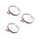3Pcs Rhinestone Dog Necklace Pink Adjustable Collar with Bone Charm 4