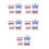 20Pcs Assorted Color Independence Day Sunglasses Party Cardboard Props 7