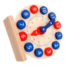 3Ensembles Horloges Éducatives En Bois Colorées Pour L'heure
