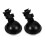 6Pcs Black Plastic Dash Cam Mount 360 Rotation Windshield Suction Cup 3