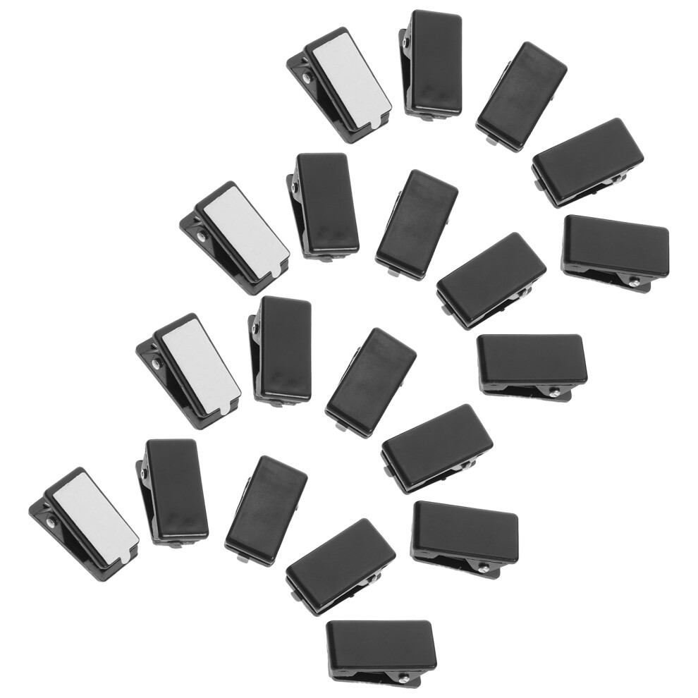 80Pcs Black Self-Adhesive Plastic Clips For Photo And Poster Hanging 3591302835812