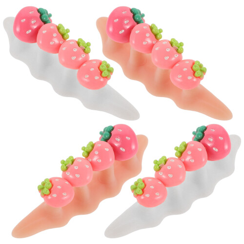 4Sets Silicone Toe Separators Soft Toe Spacers for Manicure Pedicure 2