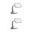 2Pcs Grey ABS Lighted Magnifying Glass with LED for Book Reading 9