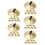 20Paren Set Handgemaakte Gouden Percussiecimbalen Voor Dancer Shows 9