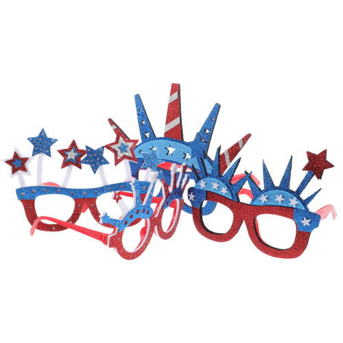 20Pcs Assorted Color Independence Day Sunglasses Party Cardboard Props 2
