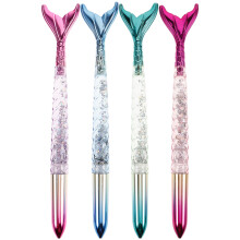 8Pièces Stylos Décoratifs Sirène Plastique Prise Confortable