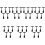 35Pcs Lightweight Black Plastic Price Display Label Clip Stands 4