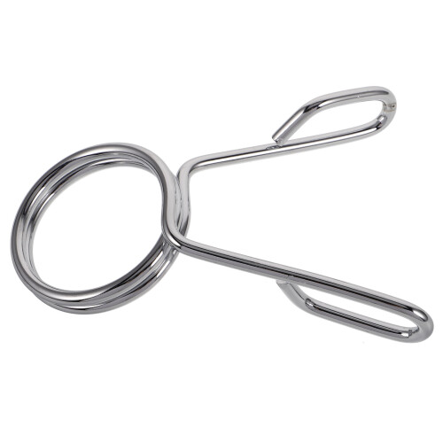 5Pcs Durable Silver Barbell Spring Clips Iron Weight Collars for Gym 2
