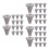 150Pcs Universal Silicone Nozzle Set for Shower Head Easy Install Grey 3
