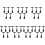 35Pcs Lightweight Black Plastic Price Display Label Clip Stands 3