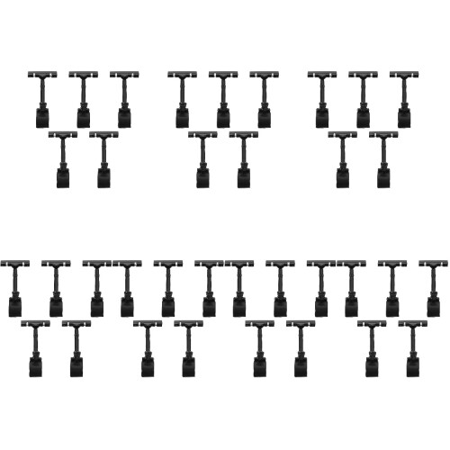 35Pcs Lightweight Black Plastic Price Display Label Clip Stands 2