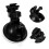 6Pcs Black Plastic Dash Cam Mount 360 Rotation Windshield Suction Cup 11