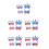20Pcs Assorted Color Independence Day Sunglasses Party Cardboard Props 9