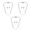 3Ensembles Embouts D'oreille Stéthoscope En Silicone Souple Argentés 9