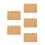 5Pcs Versatile Khaki Density Board Clipboards with Smooth Surface 7