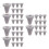 150Pcs Universal Silicone Nozzle Set for Shower Head Easy Install Grey 4
