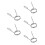 5Pcs Durable Silver Barbell Spring Clips Iron Weight Collars for Gym 9
