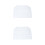 2Pcs White Piano Dust Cover Durable Stain Resistant Keyboard Protector 8