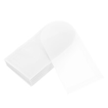 100Pcs Transparent Paper Bags Mini Flat Button Packaging Storage Bags