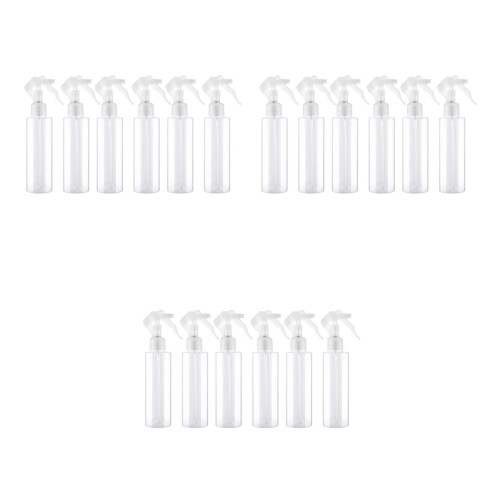 18Pcs Compact Clear Spray Bottles Plastic Refillable for Home Travel 2