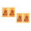 4Pièces Amulette Chine 2024 Carte Protection Chance 9