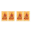 4Pièces Amulette Chine 2024 Carte Protection Chance 10