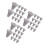 150Pcs Universal Silicone Nozzle Set for Shower Head Easy Install Grey 7