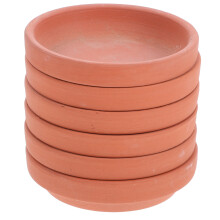 18Pcs Orange Pottery Plant Trays with Water Collection for Home