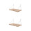 2Pièces Étagère Murale Bois Khaki Polyvalente Pour Rangement Décor 8