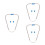 3Ensembles Embouts D'oreille Stéthoscope En Silicone Souple Argentés 10