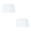 2Pcs White Piano Dust Cover Durable Stain Resistant Keyboard Protector 7