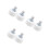 6Pcs White Rubber Roller Skate Toe Stoppers with Adjustable Brake Head 7