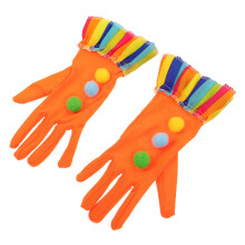 2Paires Colorés Clown Cosplay Orange Pour Spectacles