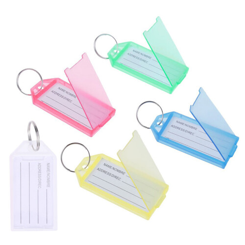 100Pièces Marque-Clés Plastique Pour Clés Et Valises